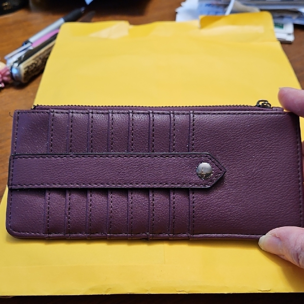 Purple Leather Wallet